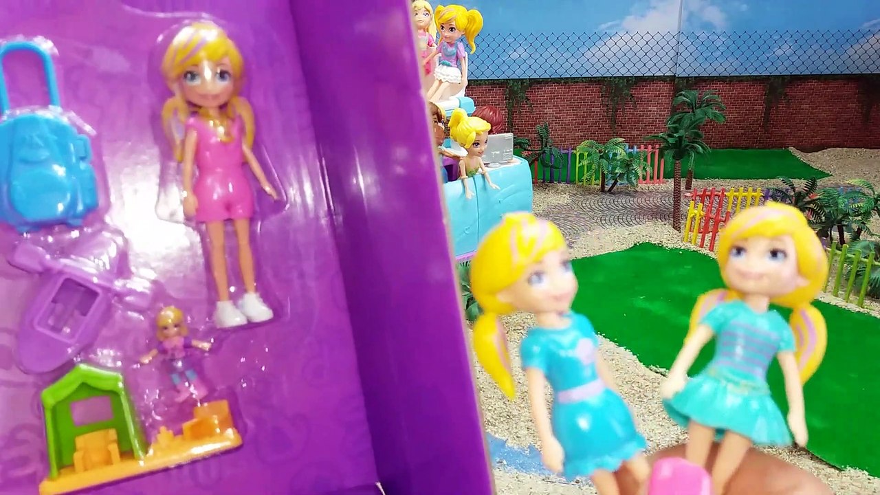 Parmak Polly ve Sırlı Minibüs | Oyuncak Bebek Karavanı | Polly Pocket Glamping Van