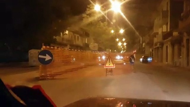 Andria: cedimento stradale in via Verdio