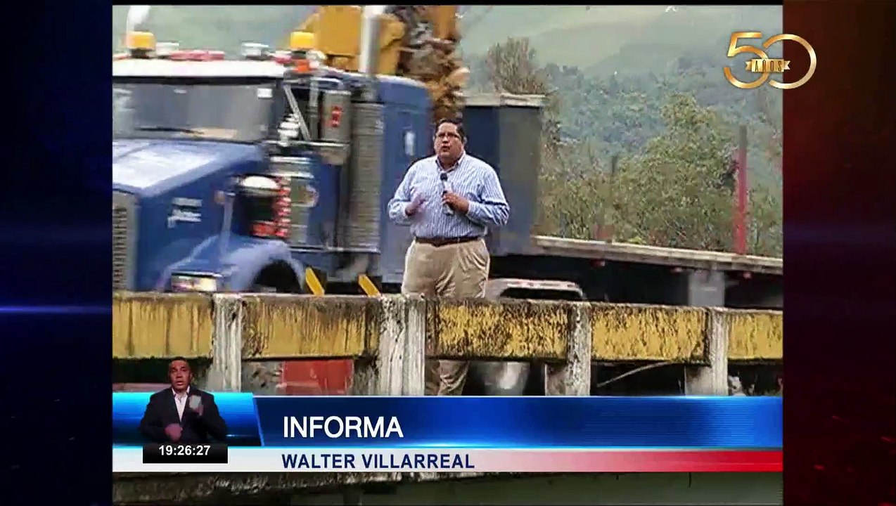 Peligro de colapso de puente