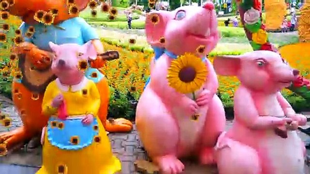 Le temps de jeu est drôle dans le park, faire du shopping pour les enfants