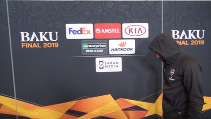 Arsenal players leave stadium after heavy final loss