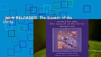 [NEW RELEASES]  The Speech of the Birds