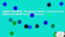 [MOST WISHED]  The State of Water: Understanding California's Most Precious Resource