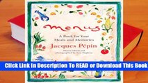 Full E-book Menus: A Book for Your Meals and Memories  For Trial