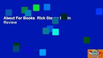 About For Books  Rick Steves Berlin  Review