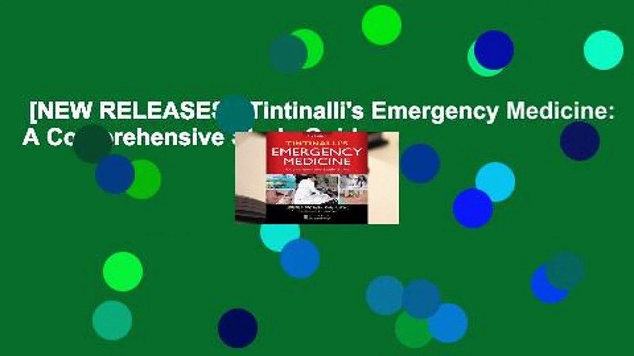 [NEW RELEASES]  Tintinalli's Emergency Medicine: A Comprehensive Study Guide