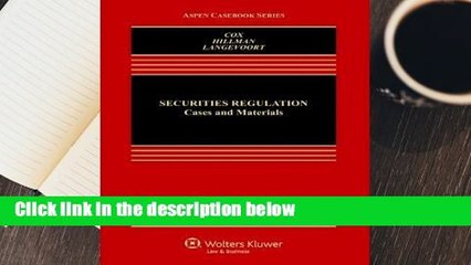 Full E-book  Securities Regulation: Cases and Materials Complete