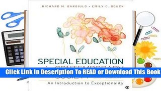 Full E-book Special Education in Contemporary Society: An Introduction to Exceptionality  For Free
