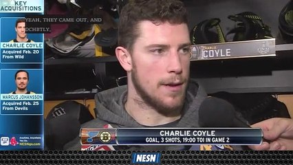 Charlie Coyle Thinks Bruins Need To 'Reset' Ahead Of Game 3 Vs. Blues