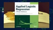 Full E-book  Applied Logistic Regression 3e  For Kindle