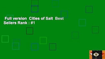 Full version  Cities of Salt  Best Sellers Rank : #1