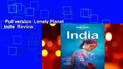 Full version  Lonely Planet India  Review