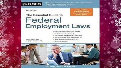 Full E-book  Essential Guide to Federal Employment Laws  Best Sellers Rank : #1