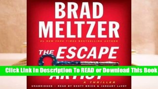 Full E-book The Escape Artist  For Trial