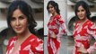 Katrina Kaif looks stunning in thigh-slit red dress during Bharat promotions | Boldsky