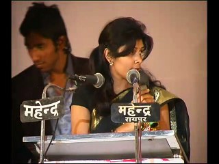Hon. Chairman Shri Govindlal Vora Ji blessing students on Pragati Utsav 2010