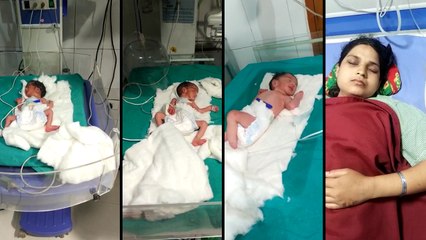 यूपी: महिला ने एक साथ दिया चार बच्चों को जन्म, जच्चा-बच्चा दोनों स्वस्थ्य