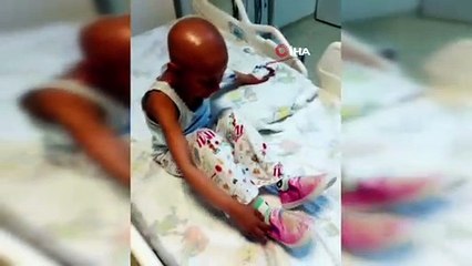 Kanser hastası küçük Fadime’nin pembe odasına kavuşma anları kamerada