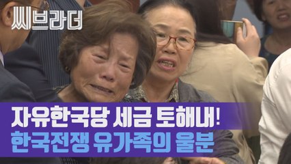 ‘자유한국당 세금 토해내라!’ 한국전쟁 유가족, 법안 처리 무산에 터져버린 울분 [C브라더]