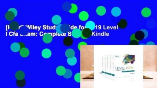 [Read] Wiley Study Guide for 2019 Level I Cfa Exam: Complete Set  For Kindle