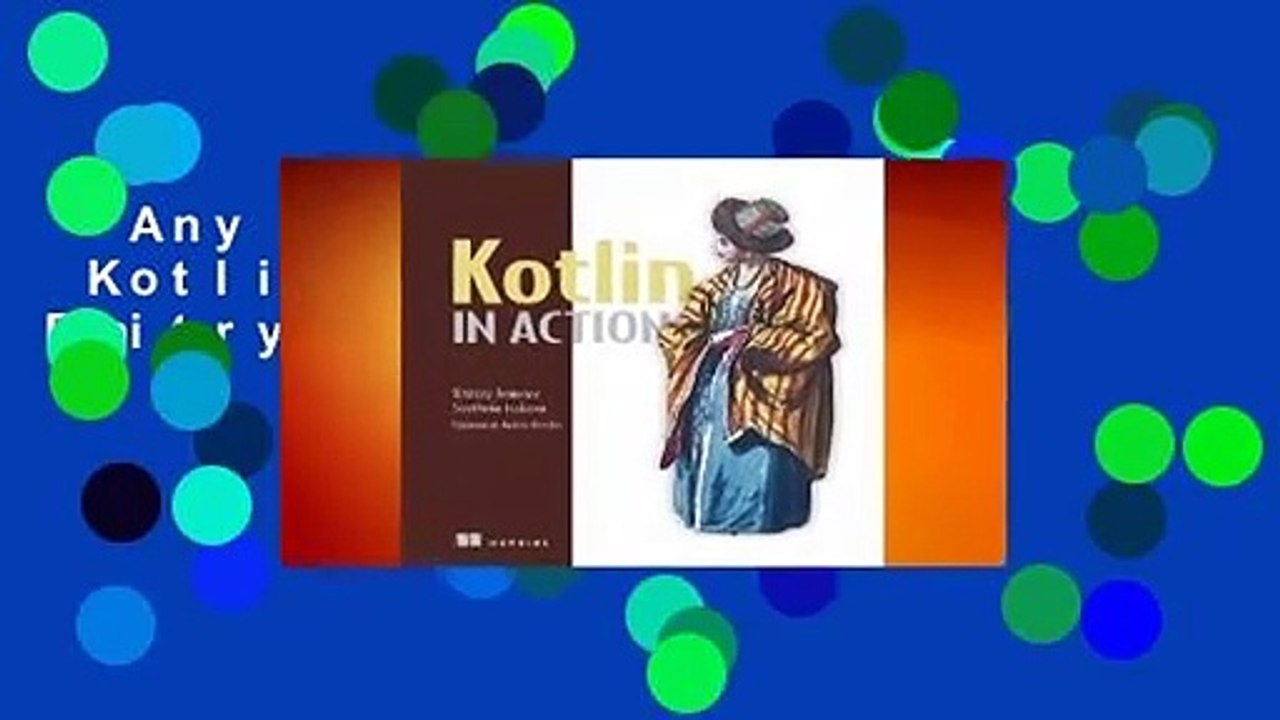 Any Format For Kindle  Kotlin in Action by Dmitry Jemerov