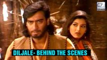 Ajay Devgn & Sonali Bendre From The Sets Of Diljale | Flashback Video