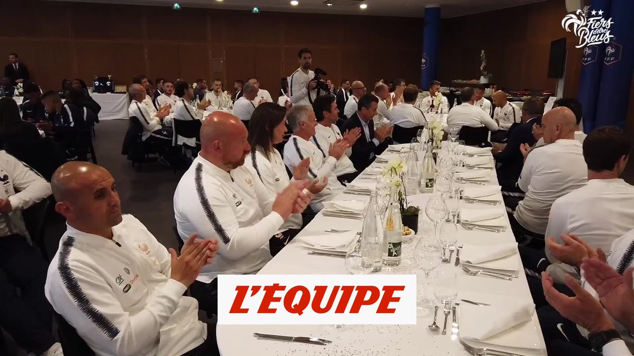 Le dîner des trois sélections à Clairefontaine - Foot - Bleus