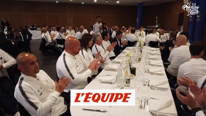 Le dîner des trois sélections à Clairefontaine - Foot - Bleus