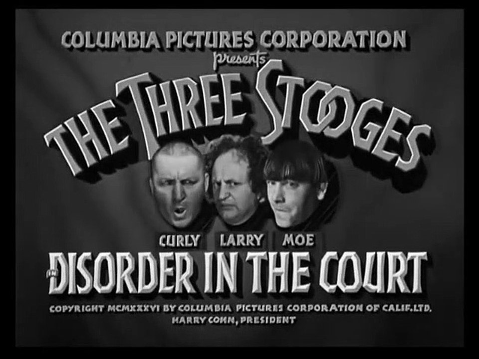 The Three Stooges - Episode 15 - Disorder In The Court 1936
