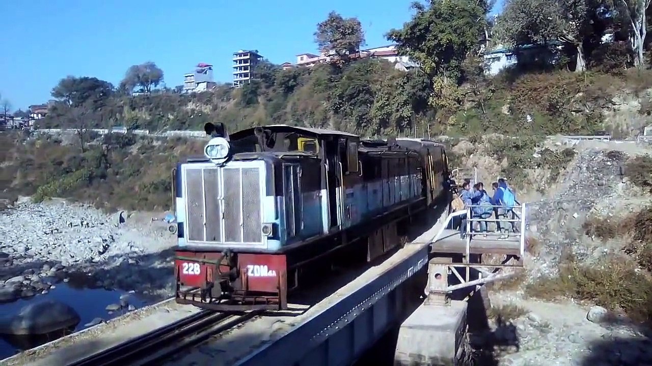 Kangra Train Crossing Binwa Bridge