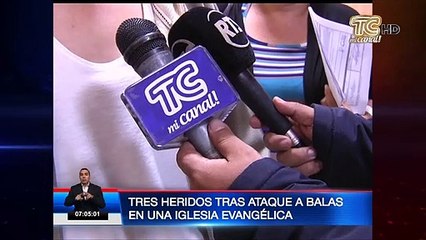 Tres heridos de bala en una iglesia evangélica en el sur de Guayaquil