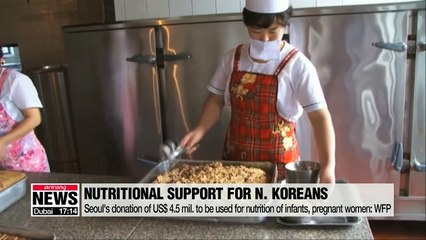 Seoul's donation of US$ 4.5 mil. to be used for nutrition of infants, pregnant women: WFP