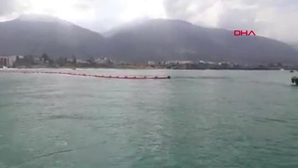 HATAY Körfez'de deniz kirliliği acil müdahale tatbikatı