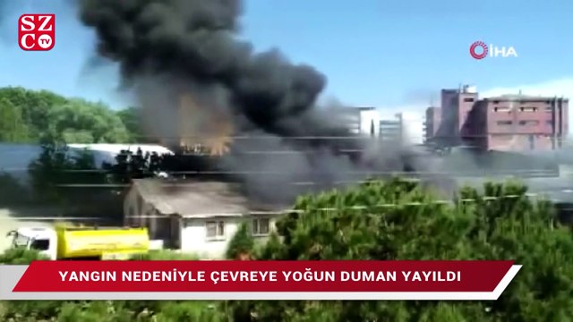 Çekmeköy’de mobilya fabrikasında korkutan yangın