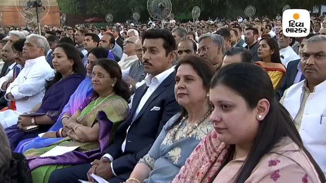 રાજનાથ સિંહ, અમિત શાહ સહિતનાએ શપથ લીધા, રતન ટાટા, મુકેશ અંબાણી, રજનીકાંત હાજર રહ્યાં