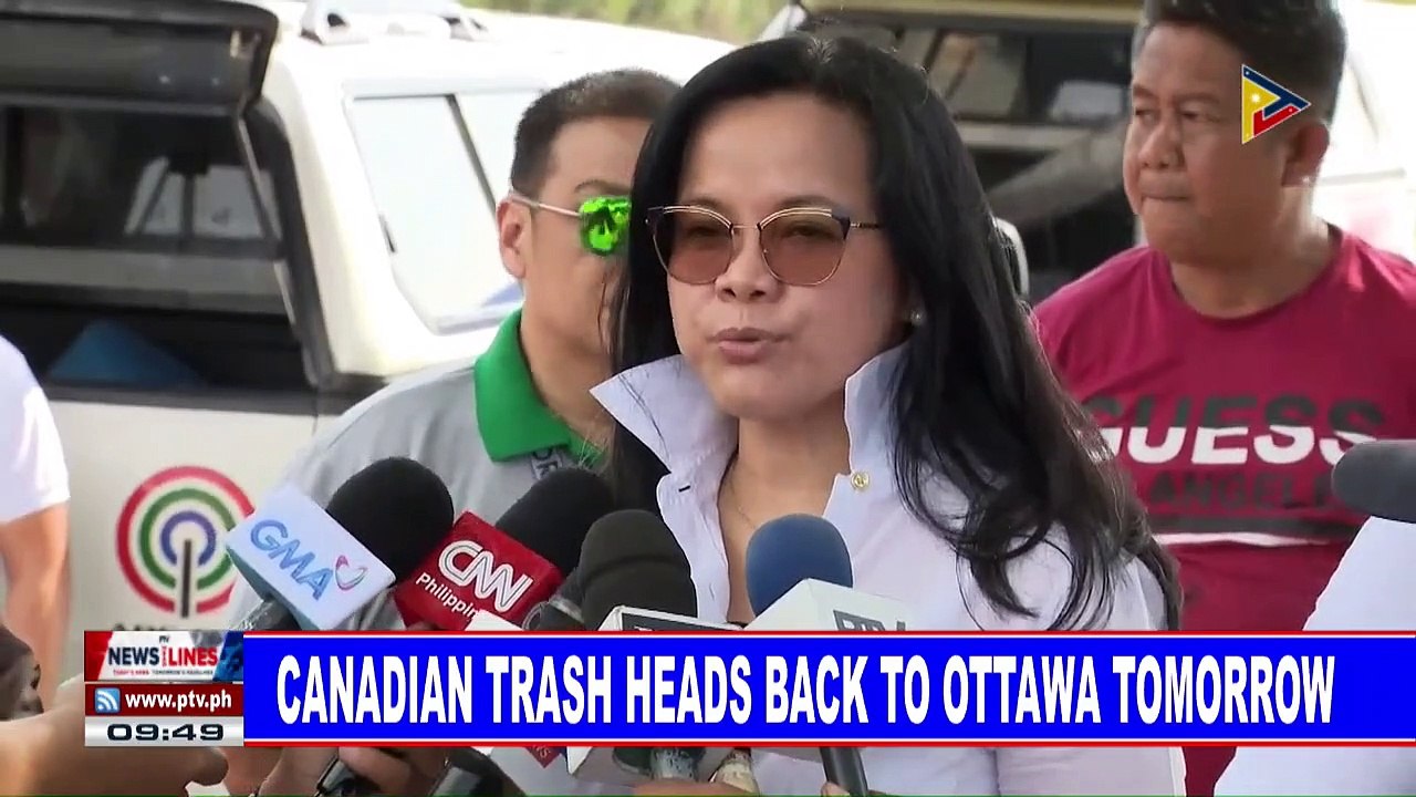 Canadian trash heads back to Ottawa tomorrow