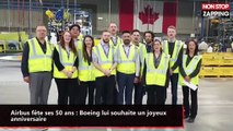 Airbus fête ses 50 ans : Boeing lui souhaite un joyeux anniversaire (vidéo)