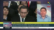 Perú: pdte. Vizcarra anuncia cuestión de confianza ante el Congreso