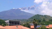 Italy's Mount Etna erupts