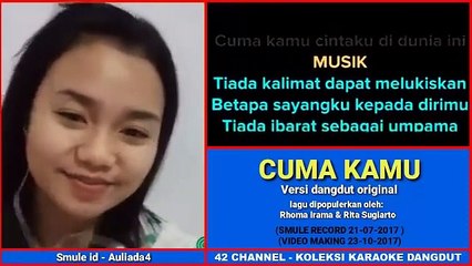 CUMA KAMU -  lagu dangdut karokean
