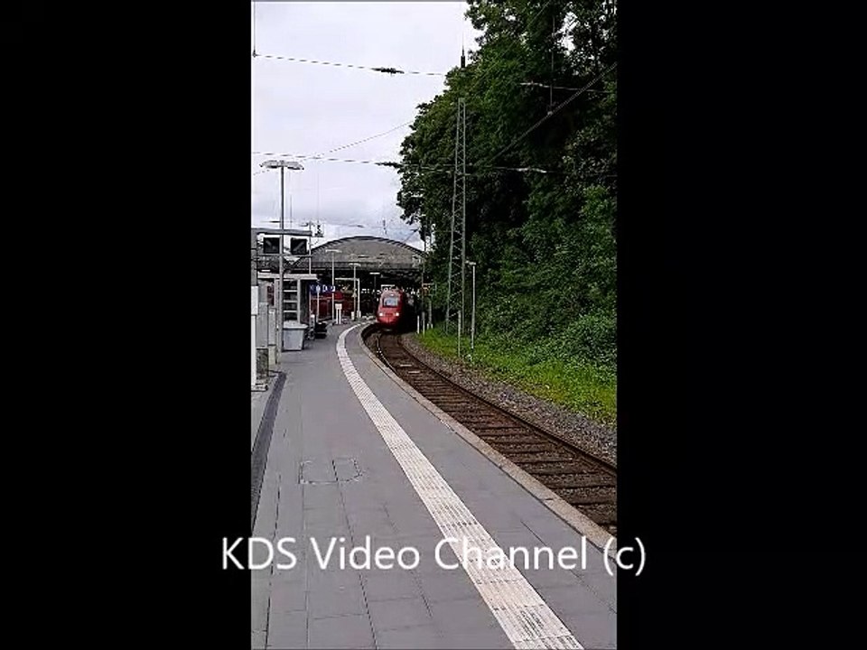 Ausfahrt Thalys aus Aachen  Hauptbahnhof in Richtung Paris. Fransiz  Hizli Tren  Thalys Aachen  Gar'dan  Paris'e   dogru.