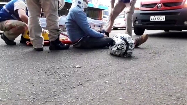 Motociclista fica ferido em colisão de trânsito no São Cristóvão
