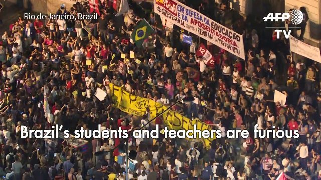 Tens of thousands protest in Brazil over education cuts