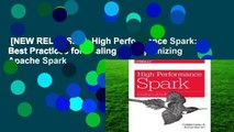 [NEW RELEASES]  High Performance Spark: Best Practices for Scaling and Optimizing Apache Spark