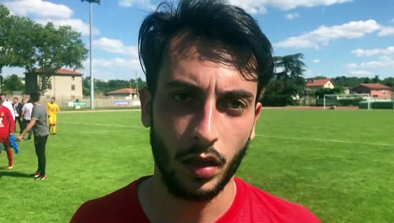 Coupe du Rhône (1/2 finale) – Lucas FONTANA réagit après la qualification du FC LYON contre le FC FC VAL LYONNAIS