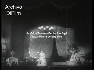 Mafalda Favero and Beniamino Gigli "La Traviata" 1940