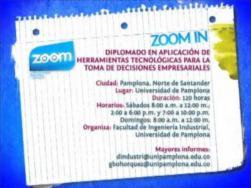 ZOOM IN   Diplomado en aplicación de herramient...