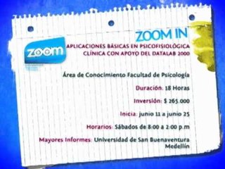 ZOOM IN - Aplicaciones Básicas en Psicofisiológica clínica con apoyo del datalab 2000