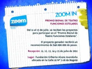 ZOOM IN - Premio Bienal de Teatro Funciones Estelares