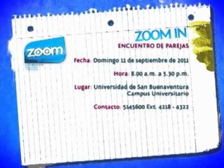 ZOOM IN - Encuentro de Parejas